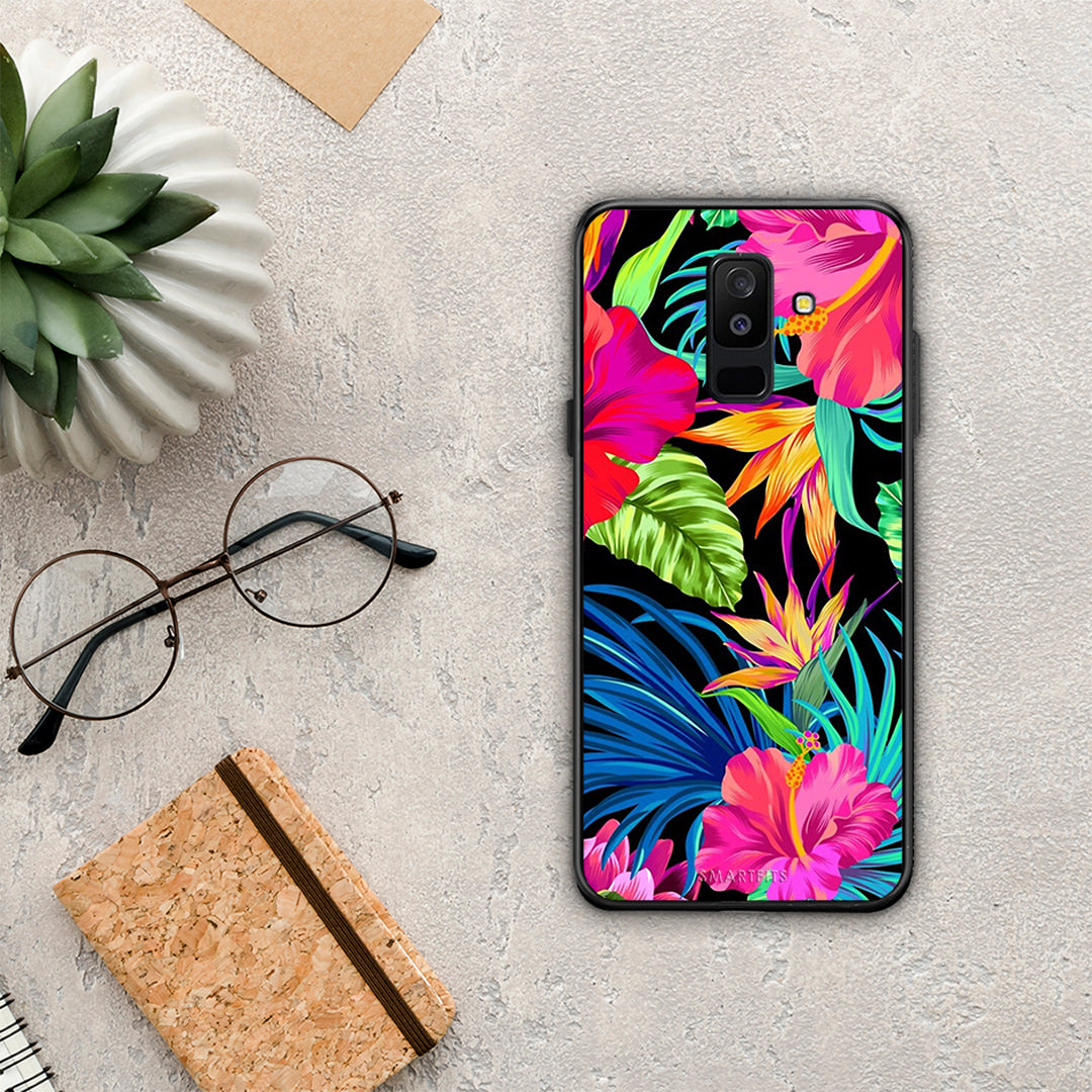 Tropical Flowers - Samsung Galaxy A6+ 2018 case