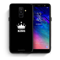 Thumbnail for Θήκη Samsung A6+ 2018 King Valentine από τη Smartfits με σχέδιο στο πίσω μέρος και μαύρο περίβλημα | Samsung A6+ 2018 King Valentine case with colorful back and black bezels