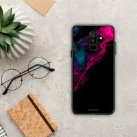 Thumbnail for Watercolor Pink Black - Samsung Galaxy A6+ 2018 case