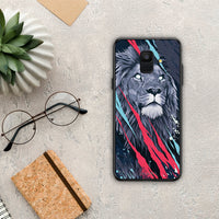 Thumbnail for PopArt Lion Designer - Samsung Galaxy A6 2018 Case