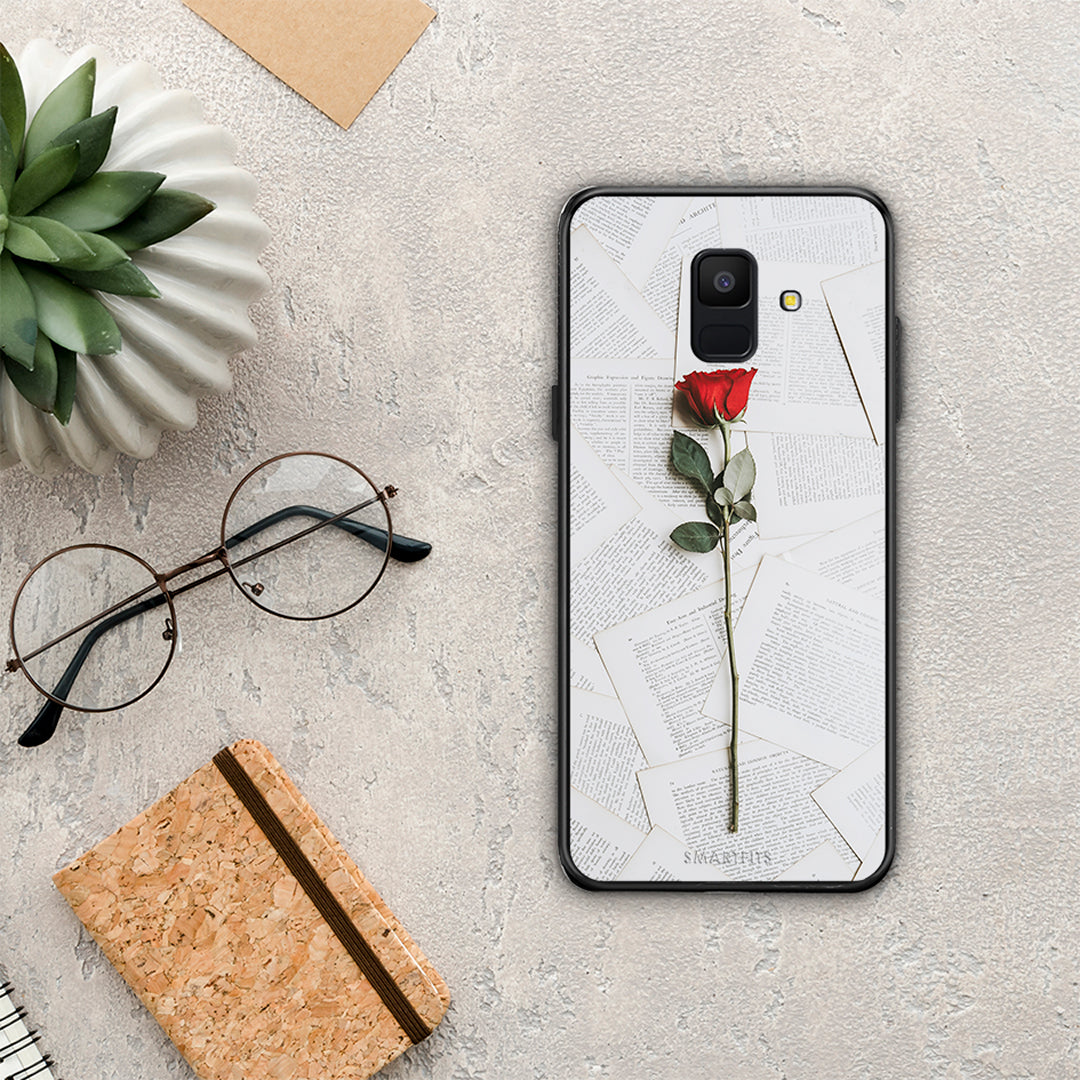 Red Rose - Samsung Galaxy A6 2018 θήκη