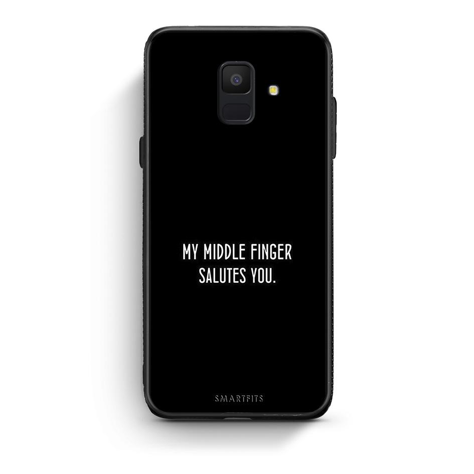 samsung A6 Salute θήκη από τη Smartfits με σχέδιο στο πίσω μέρος και μαύρο περίβλημα | Smartphone case with colorful back and black bezels by Smartfits