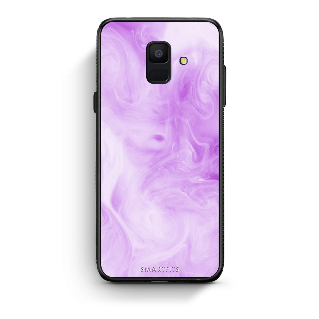 99 - samsung galaxy A6  Watercolor Lavender case, cover, bumper