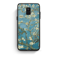 Thumbnail for samsung A6 White Blossoms θήκη από τη Smartfits με σχέδιο στο πίσω μέρος και μαύρο περίβλημα | Smartphone case with colorful back and black bezels by Smartfits