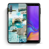 Thumbnail for Θήκη Samsung A7 2018 Aesthetic Summer από τη Smartfits με σχέδιο στο πίσω μέρος και μαύρο περίβλημα | Samsung A7 2018 Aesthetic Summer case with colorful back and black bezels