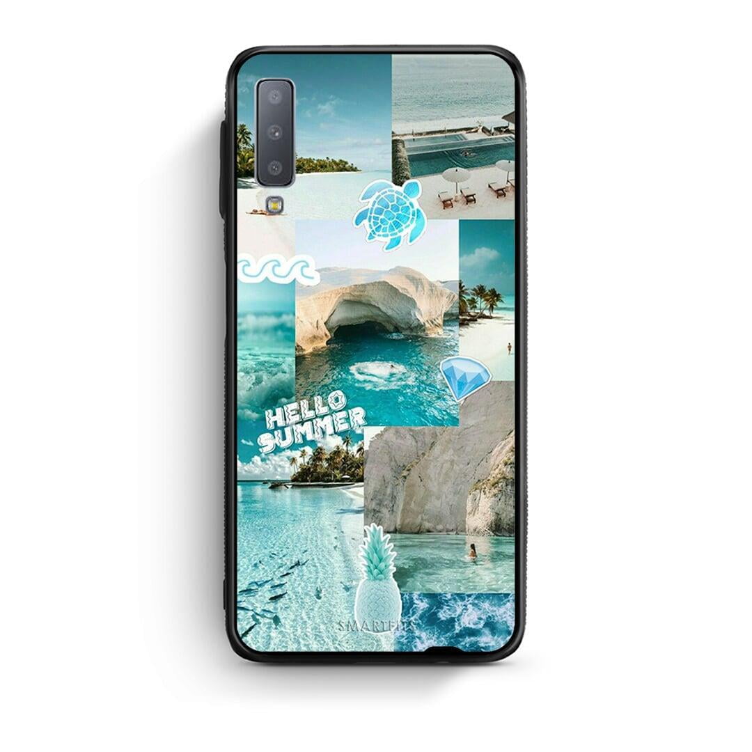 samsung A7 Aesthetic Summer Θήκη από τη Smartfits με σχέδιο στο πίσω μέρος και μαύρο περίβλημα | Smartphone case with colorful back and black bezels by Smartfits