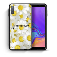 Thumbnail for Θήκη Samsung A7 2018 Summer Daisies από τη Smartfits με σχέδιο στο πίσω μέρος και μαύρο περίβλημα | Samsung A7 2018 Summer Daisies case with colorful back and black bezels