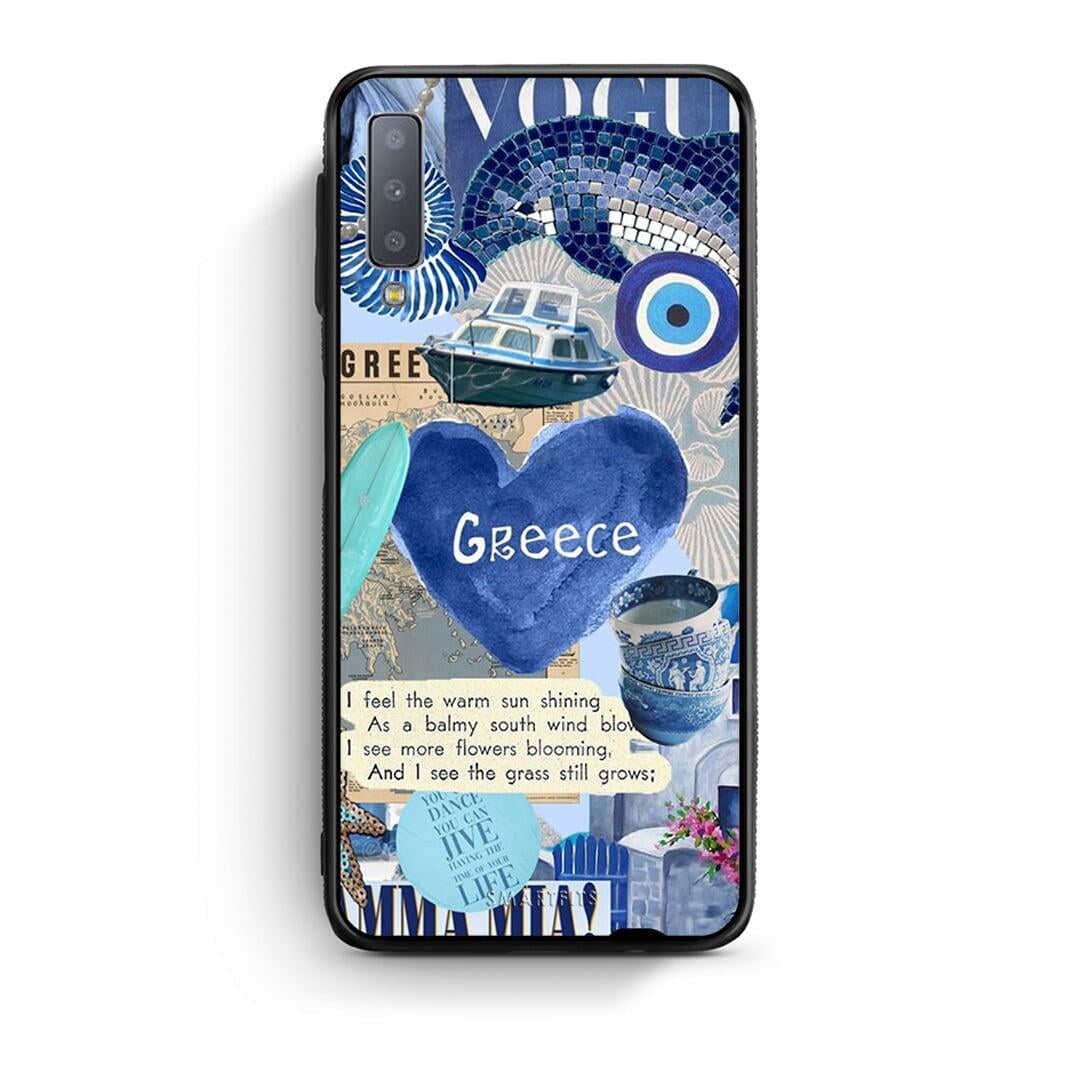 samsung A7 Summer In Greece Θήκη από τη Smartfits με σχέδιο στο πίσω μέρος και μαύρο περίβλημα | Smartphone case with colorful back and black bezels by Smartfits