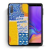 Thumbnail for Θήκη Samsung A7 2018 Sunset Memories από τη Smartfits με σχέδιο στο πίσω μέρος και μαύρο περίβλημα | Samsung A7 2018 Sunset Memories case with colorful back and black bezels