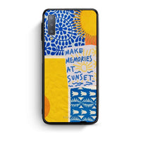 Thumbnail for samsung A7 Sunset Memories Θήκη από τη Smartfits με σχέδιο στο πίσω μέρος και μαύρο περίβλημα | Smartphone case with colorful back and black bezels by Smartfits