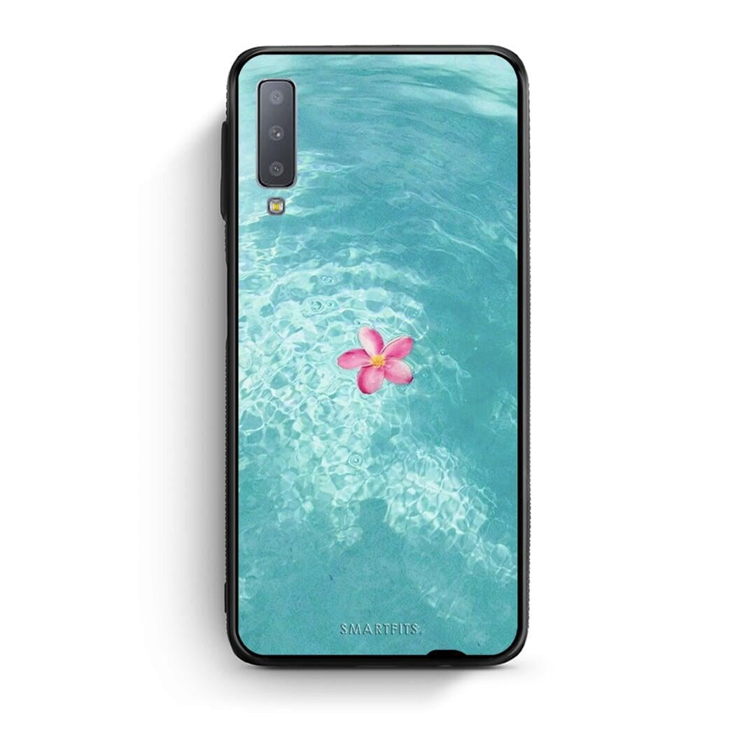 samsung A7 Water Flower Θήκη από τη Smartfits με σχέδιο στο πίσω μέρος και μαύρο περίβλημα | Smartphone case with colorful back and black bezels by Smartfits