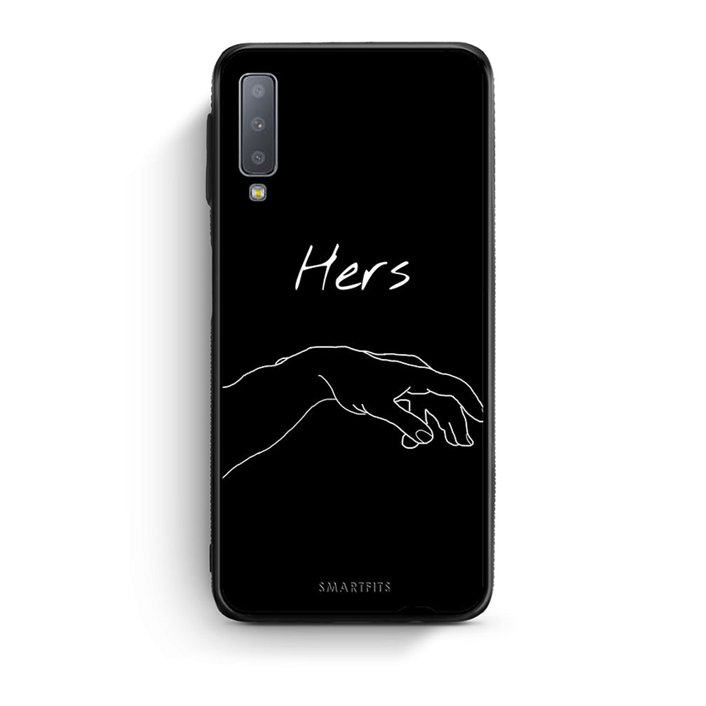 samsung A7 Aeshetic Love 1 Θήκη Αγίου Βαλεντίνου από τη Smartfits με σχέδιο στο πίσω μέρος και μαύρο περίβλημα | Smartphone case with colorful back and black bezels by Smartfits