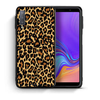 Thumbnail for Θήκη Samsung A7 2018 Leopard Animal από τη Smartfits με σχέδιο στο πίσω μέρος και μαύρο περίβλημα | Samsung A7 2018 Leopard Animal case with colorful back and black bezels