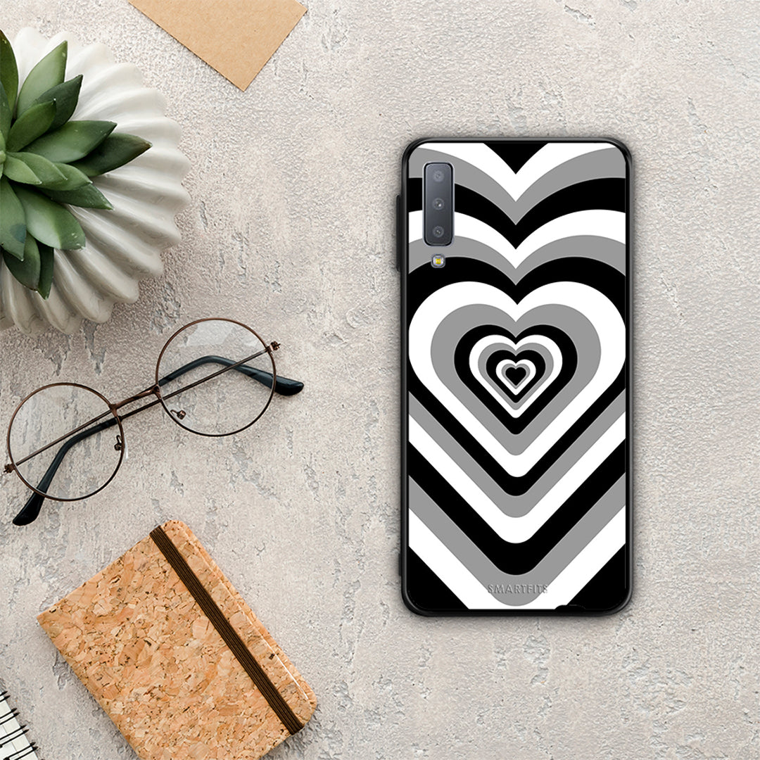 Black Hearts - Samsung Galaxy A7 2018 case