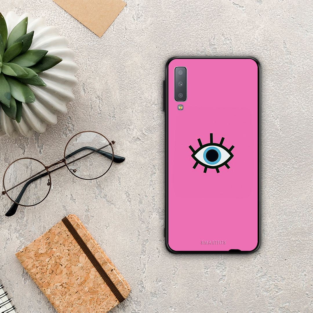 Blue Eye Pink - Samsung Galaxy A7 2018 case
