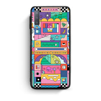 Thumbnail for samsung A7 Bubbles Soap θήκη από τη Smartfits με σχέδιο στο πίσω μέρος και μαύρο περίβλημα | Smartphone case with colorful back and black bezels by Smartfits