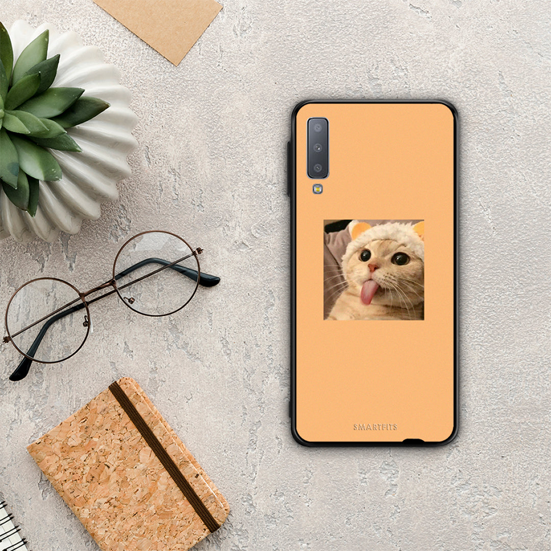 Cat Tongue - Samsung Galaxy A7 2018 case