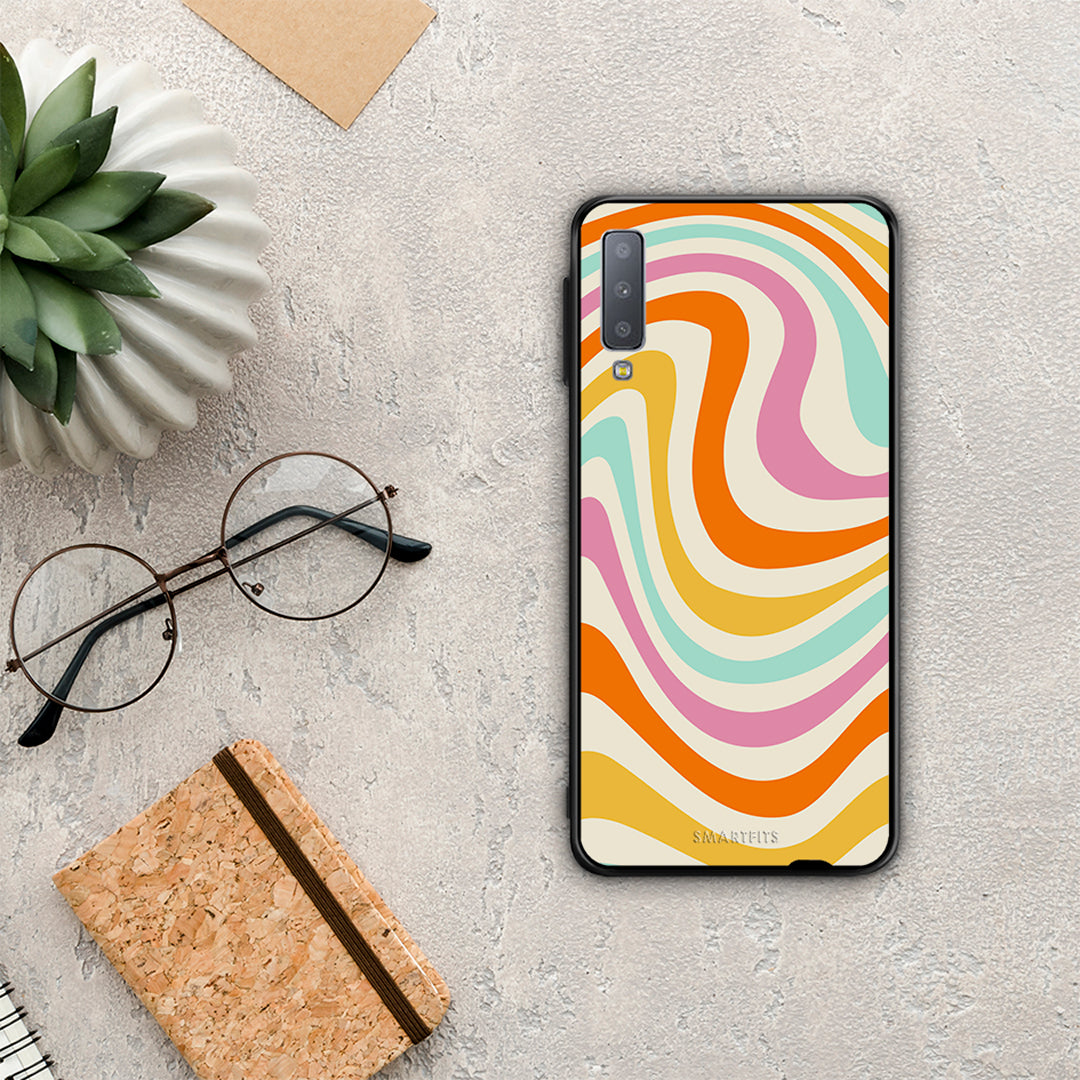 Colorful Waves - Samsung Galaxy A7 2018 case