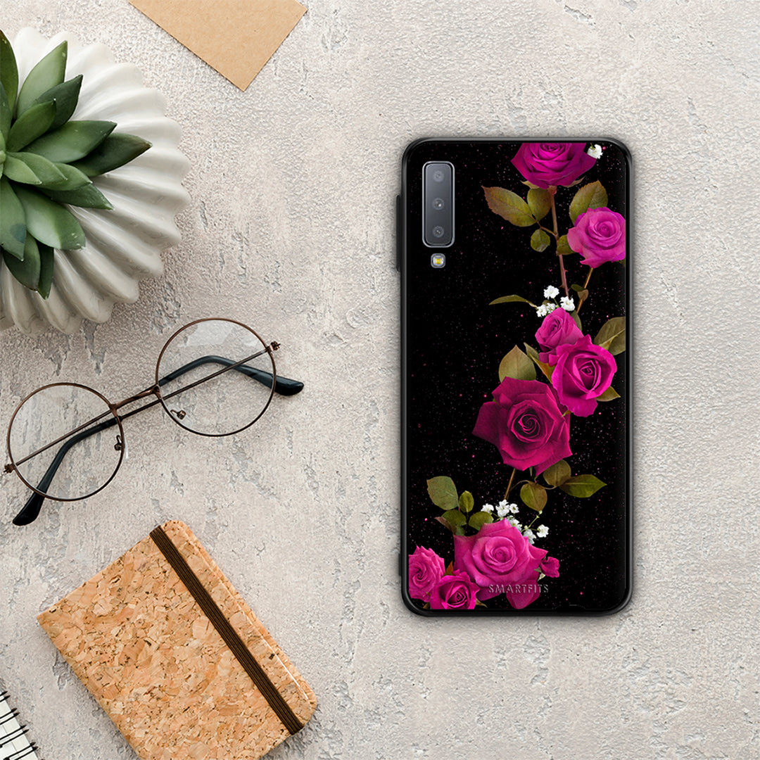 Flower Red Roses - Samsung Galaxy A7 2018 case