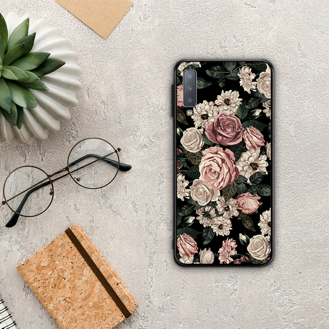 Flower Wild Roses - Samsung Galaxy A7 2018 case