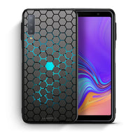 Thumbnail for Θήκη Samsung A7 2018 Hexagonal Geometric από τη Smartfits με σχέδιο στο πίσω μέρος και μαύρο περίβλημα | Samsung A7 2018 Hexagonal Geometric case with colorful back and black bezels