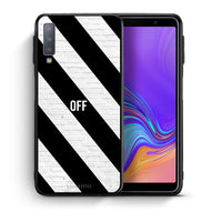 Thumbnail for Θήκη Samsung A7 2018 Get Off από τη Smartfits με σχέδιο στο πίσω μέρος και μαύρο περίβλημα | Samsung A7 2018 Get Off case with colorful back and black bezels