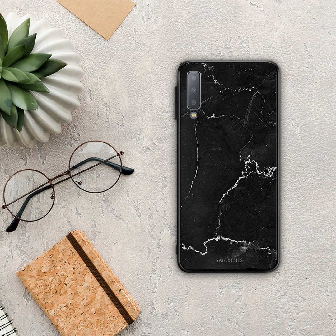 Marble Black - Samsung Galaxy A7 2018 θήκη