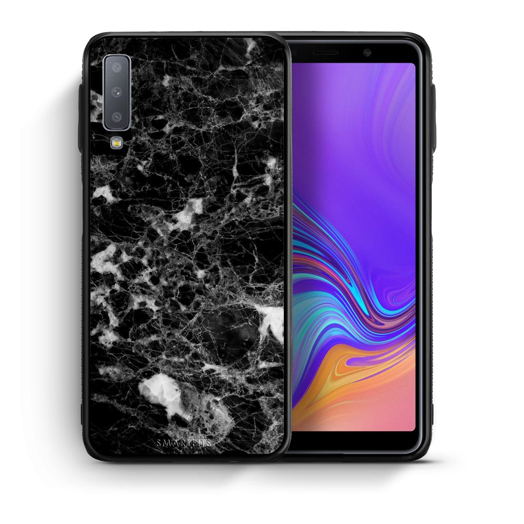 Θήκη Samsung A7 2018 Male Marble από τη Smartfits με σχέδιο στο πίσω μέρος και μαύρο περίβλημα | Samsung A7 2018 Male Marble case with colorful back and black bezels