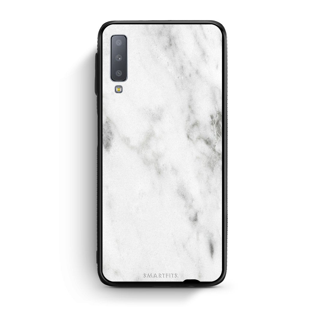 2 - samsung galaxy A7  White marble case, cover, bumper