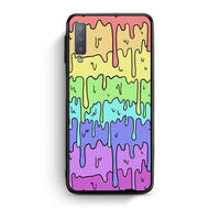 Thumbnail for samsung A7 Melting Rainbow θήκη από τη Smartfits με σχέδιο στο πίσω μέρος και μαύρο περίβλημα | Smartphone case with colorful back and black bezels by Smartfits