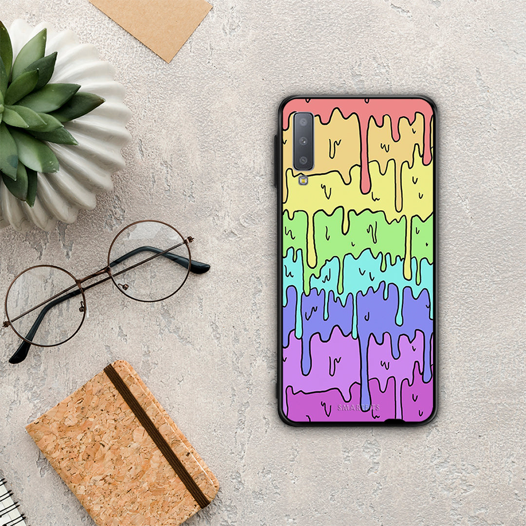 Melting Rainbow - Samsung Galaxy A7 2018 case