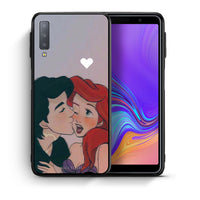 Thumbnail for Θήκη Αγίου Βαλεντίνου Samsung A7 2018 Mermaid Love από τη Smartfits με σχέδιο στο πίσω μέρος και μαύρο περίβλημα | Samsung A7 2018 Mermaid Love case with colorful back and black bezels