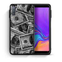 Thumbnail for Θήκη Samsung A7 2018 Money Dollars από τη Smartfits με σχέδιο στο πίσω μέρος και μαύρο περίβλημα | Samsung A7 2018 Money Dollars case with colorful back and black bezels
