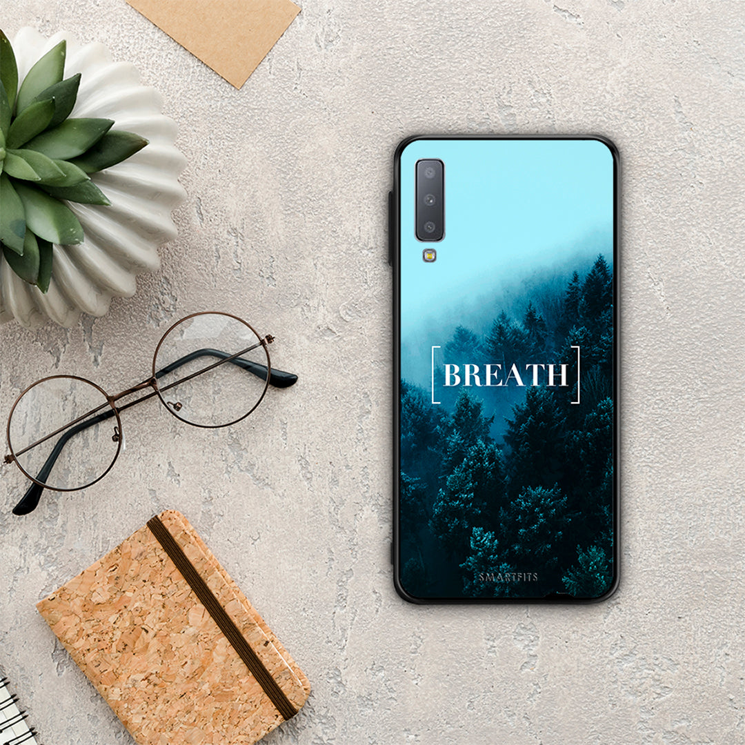 Quote Breath - Samsung Galaxy A7 2018 case