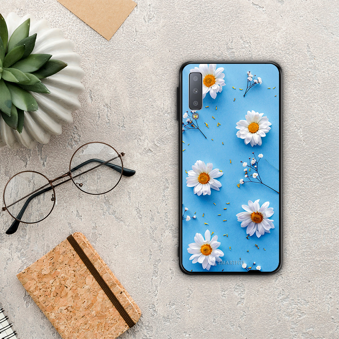 Real Daisies - Samsung Galaxy A7 2018 case