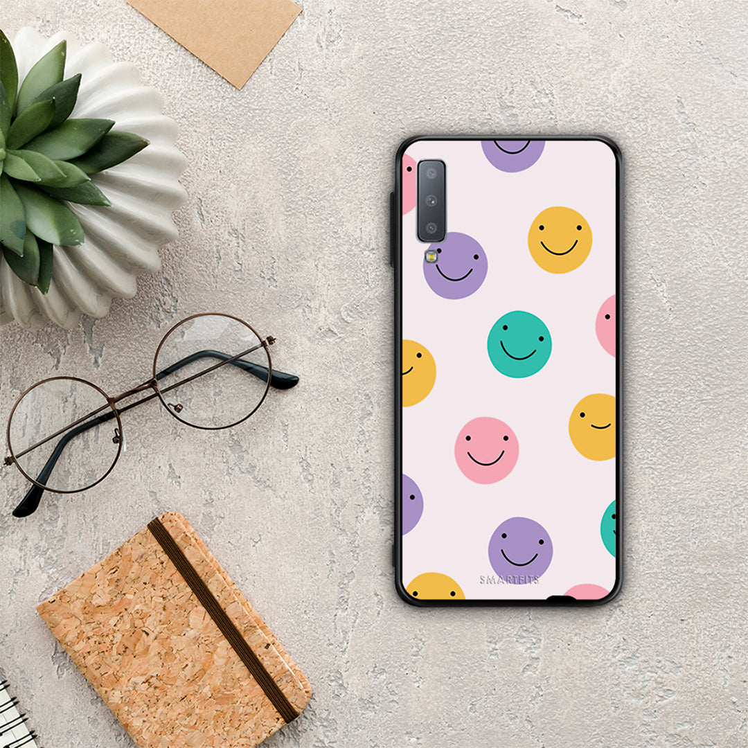 Smiley Faces - Samsung Galaxy A7 2018 case