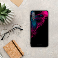 Thumbnail for Watercolor Pink Black - Samsung Galaxy A7 2018 case
