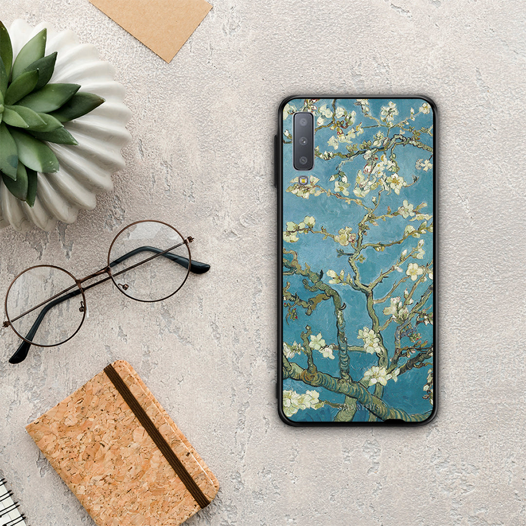 White Blossoms - Samsung Galaxy A7 2018 case