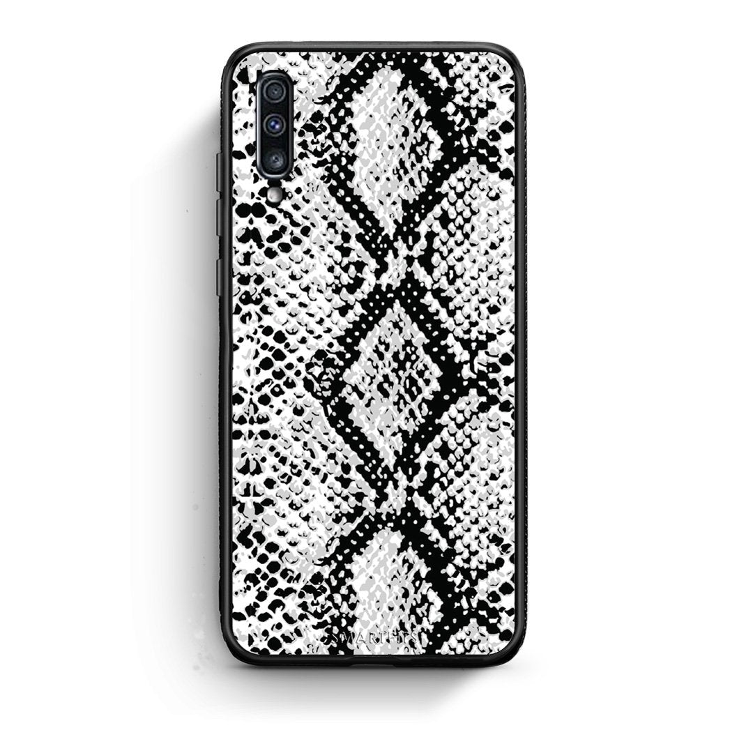24 - Samsung A70  White Snake Animal case, cover, bumper