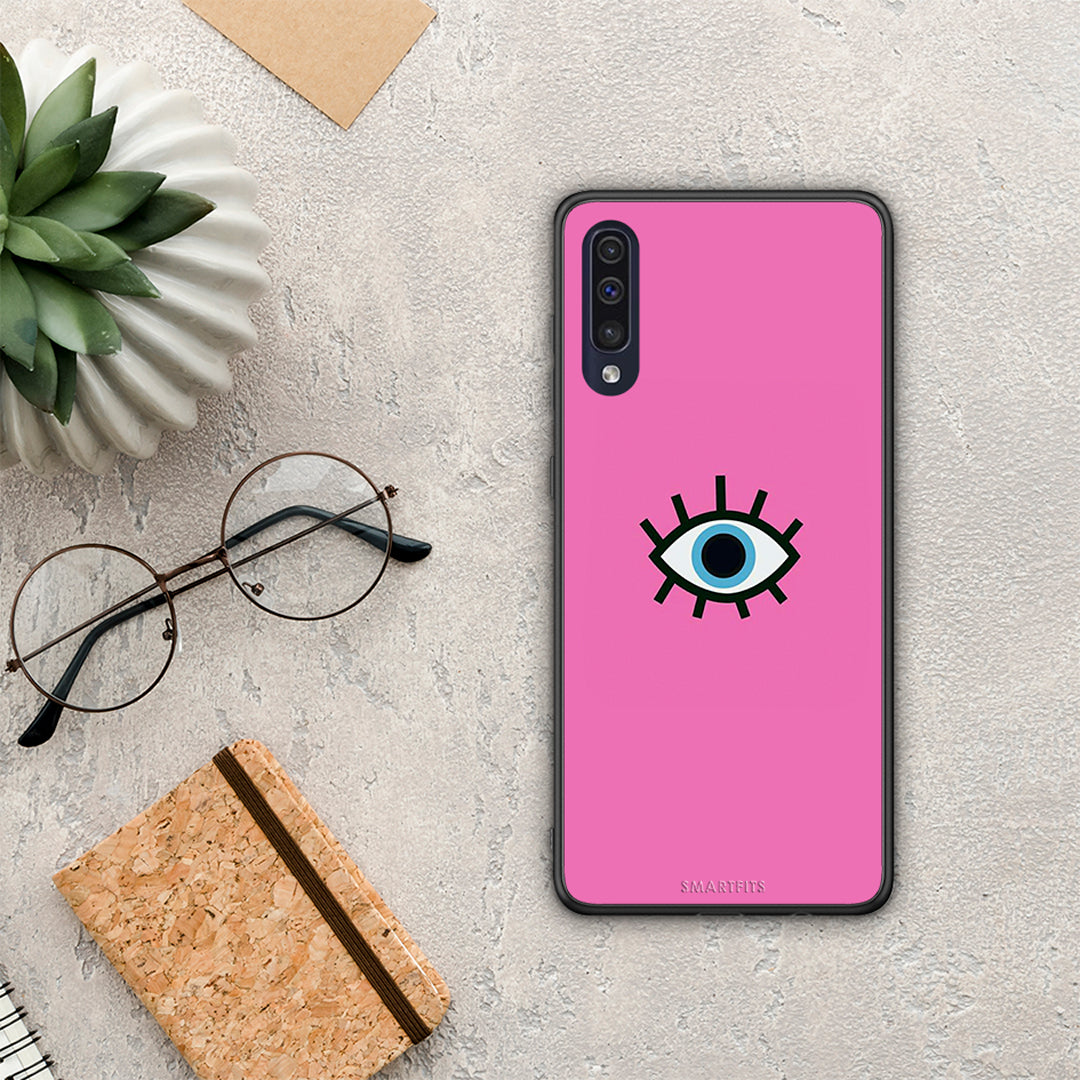 Blue Eye Pink - Samsung Galaxy A70 case