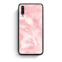 Thumbnail for 33 - Samsung A70  Pink Feather Boho case, cover, bumper