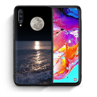 Thumbnail for Θήκη Samsung A70 Moon Landscape από τη Smartfits με σχέδιο στο πίσω μέρος και μαύρο περίβλημα | Samsung A70 Moon Landscape case with colorful back and black bezels