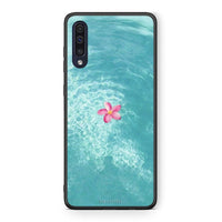 Thumbnail for Samsung A70 Water Flower Θήκη από τη Smartfits με σχέδιο στο πίσω μέρος και μαύρο περίβλημα | Smartphone case with colorful back and black bezels by Smartfits