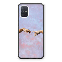Thumbnail for Samsung A51 Adam Hand θήκη από τη Smartfits με σχέδιο στο πίσω μέρος και μαύρο περίβλημα | Smartphone case with colorful back and black bezels by Smartfits