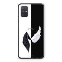 Thumbnail for Samsung A51 Angels Demons θήκη από τη Smartfits με σχέδιο στο πίσω μέρος και μαύρο περίβλημα | Smartphone case with colorful back and black bezels by Smartfits
