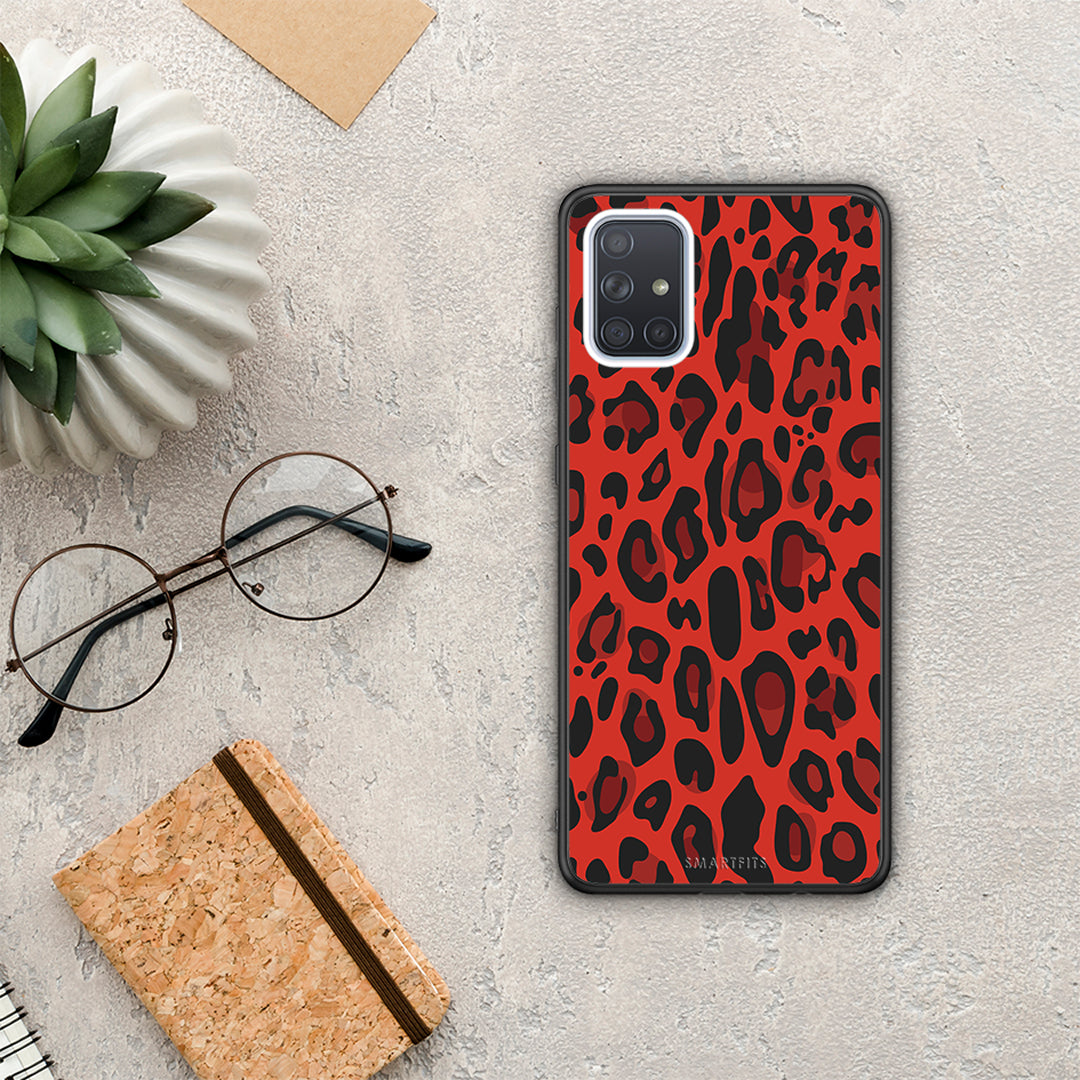 Animal Red Leopard - Samsung Galaxy A71