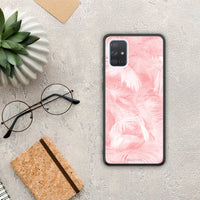 Thumbnail for Boho Pink Feather - Samsung Galaxy A71 case