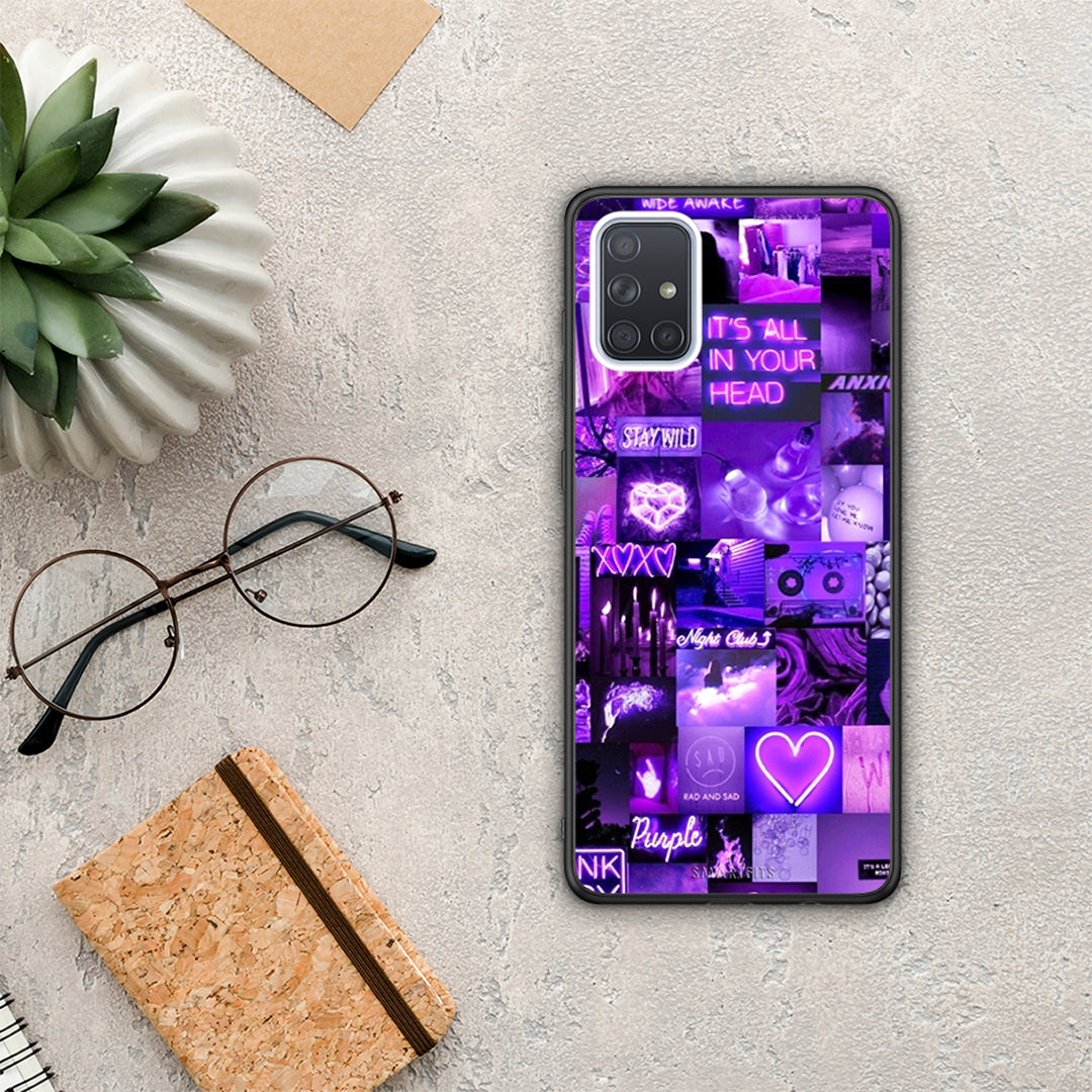 Collage Stay Wild - Samsung Galaxy A71 case