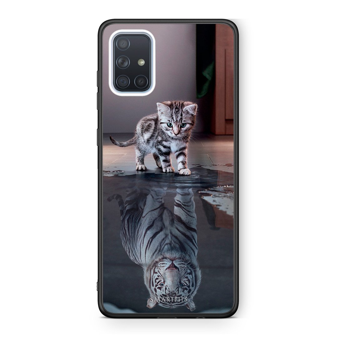 4 - Samsung A51 Tiger Cute case, cover, bumper
