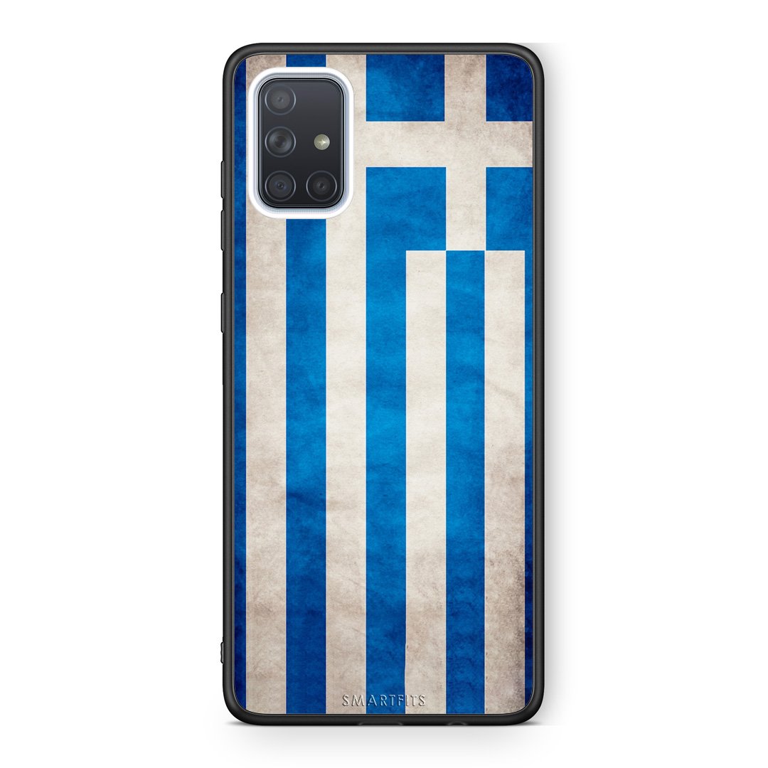 4 - Samsung A71 Greece Flag case, cover, bumper